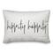 Gray Script Hippity Hoppity Throw Pillow